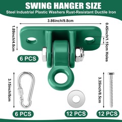Heavy Duty a Frame Swing Set Bracket Kit Include 2 Brackets & 6 Swing Hangers…