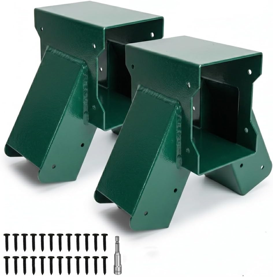 A-Frame Swing Set Bracket Kit, 2-Piece Wood Swing Hardware for Outdoor Playgroun