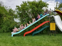 One size of each slide 8FT 10FT 12FT 14FT 18FT 22FT WATERS SLIDE FIBERGLASS