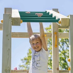 Set of 6 Monkey Bars Ladder Rungs Playground Sets for Backyards Steel Swing Set