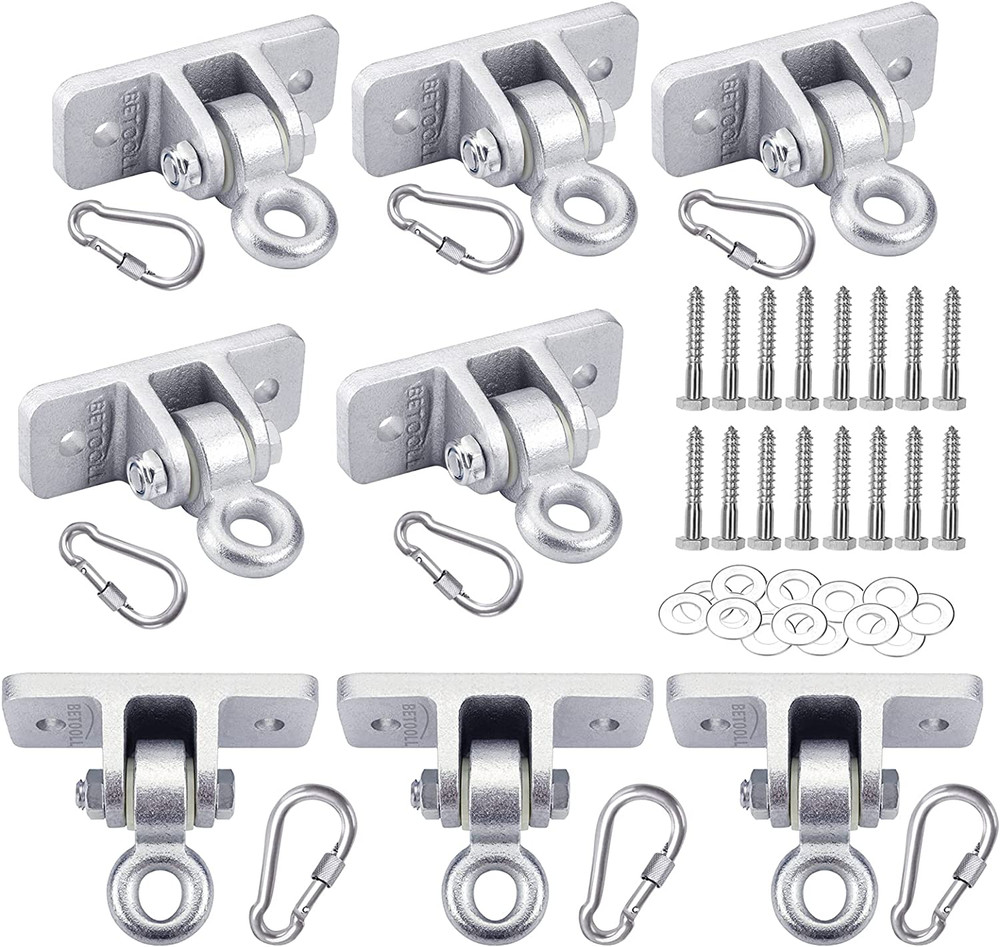 Swing Hangers Heavy Duty Wooden Swing Set Accessories with Screws and Locking