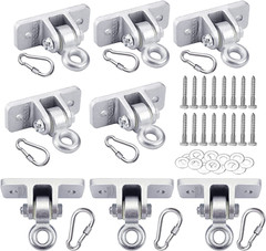 Swing Hangers Heavy Duty Wooden Swing Set Accessories with Screws and Locking