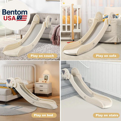 Indoor Couch Slide for Toddlers 1-3, Kids Baby Toddler Slide, Add-On for Modular
