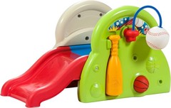 Toddler Sports Activity Center in Durable Plastic – Indoor/Outdoor Slide Fun
