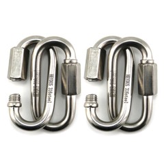 5/16 Inch M8 Quick Link Chain Connector 4PCS 316 Stainless Steel Quick Links