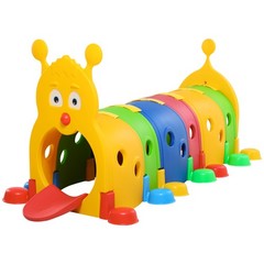Kids Caterpillar Tunnel Climb-N-Crawl Play, 106.75″ x 39.75″ x 41.25″
