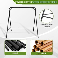 Metal Swing Stand 550lbs Heavy Duty Steel A-Frame Stand Powder Coated Finish