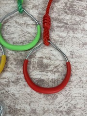 Ninja Rings Monkey Bars Swing Trapeze Bar Playground Swingset Rings Ninja Course