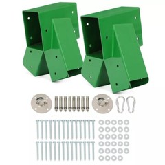 A-Frame 2 Brackets Swing Set Bracket with Mounting Hardware (Green)
