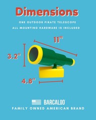 Barcaloo Kids Playground Telescope – for Swing Set or Jungle Gym