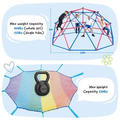 Climbing Dome Jungle Gym Easy Assembly Indoor Outdoor for Kids Climber Backyard