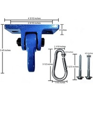 Heavy Duty Children Set Hardware Replacement Kit Including 2 Blue Swing Brackets