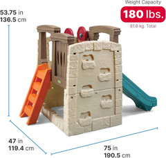 Step2 Woodland Climber II Kids Playset, Ages 2 –6 Years Old, Toddler Slide and C