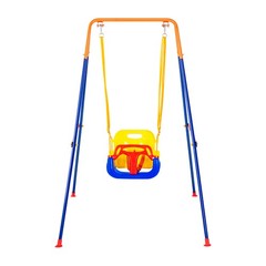 Uimoso Swing Sets for Backyard 3 in 1 Toddler Swing Set with 4 Sandbags Foldable