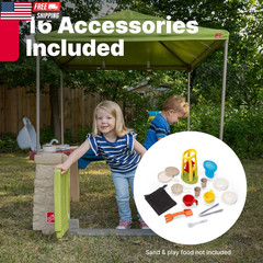 Step2 All around Playtime Patio with Canopy Playset – Shaded Outdoor Playhouse f