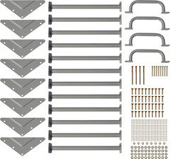 Heavy-Duty DIY Monkey Bars Kit – Durable UV-Resistant Fun for Kids