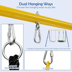 New Heavy Duty Metal Swing Frame Extra Large Stand For Kids Adults Garden Yard
