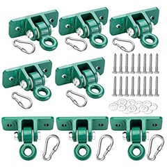 Heavy Duty Swing Hanger for Kids Playground Indoor Outdoor with Green 8pcs