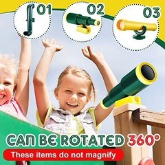 9 Pcs Playground Accessories Swing Outdoor Pirate Playground Yellow, Green