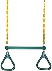 Full-Sized 20″ Trapeze Combo with Plastic Gym Rings – Assembled & Ready!