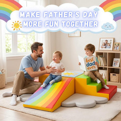 Foam Climbing Blocks 6-Piece Set – Indoor Climbing Toys for Toddlers Ages 1 to 4