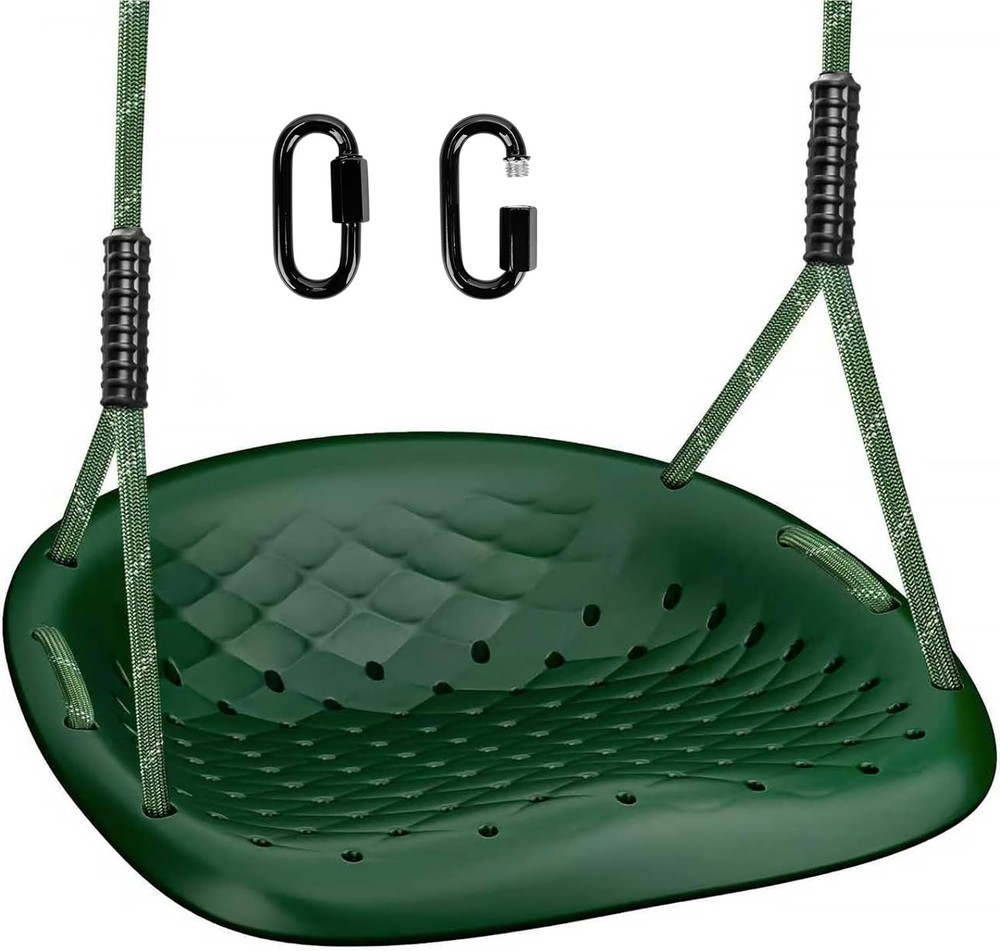 Heavy Duty Swing Seat, 550LBS Capacity Outdoor Swing Seat for Adults & KidsGreen
