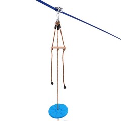 Uimoso 52 ft Zip Line Kit for Kids Adult Trolley Slackers Zipline Up to 500 lb