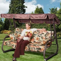 Patio Swing Canopy Replacement Cover Outdoor 3 Seater Porch Swing Seat Chair …