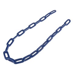Blue Heavy Duty Soft Plastic Coated Iron Chain Iron Link For Swing Seat 1.2M