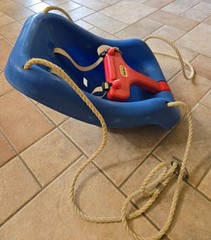Little Tikes Baby 2 In 1 Snug’n Secure Swing Outdoor High Back Blue