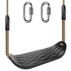 Non-Slip Swing Seat, Plastic Tree Swing Seats for B:black Swing Seat-1pack