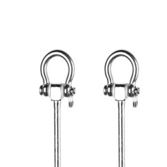 2 Pieces Stainless Steel Swing Hangers Rustproof Hardware Swing Sets Screw