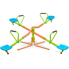 Outdoor Playground Four-seater Seesaw For Children 360 Degree Rotation