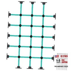 Climbing Net for Kids with Installation Base for 30″ × 48″ Wooden 30″ X 48″