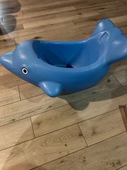 Vintage Step 2 Baby Toddler Blue Dolphin Swing. Swing only no straps/rope