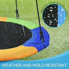 SereneLife Flying Toy Swing Indoor Outdoor Hanging Rope Swinging Seat Spinner