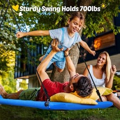 700lbs Large 60″ Platform Tree Swing for Kids and Adults, Heavy Duty
