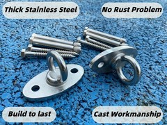 Heavy Duty Stainless Steel Swing Hanger for Home Gym – 2800 lbs Capacity, 2 Pcs