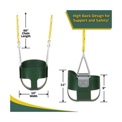 Eastern Jungle Gym Heavy-Duty High Back Full Bucket Toddler Swi… USA FAST SHIP
