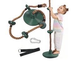 REDCAMP Climbing Rope Disc Tree Swing Heavy Duty Kids Adults w/ Straps Hooks