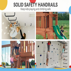 17.3 Inch Safety Playground Handles Metal Indoor Outdoor Climbing Monkey Bars Sw