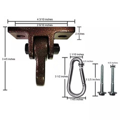 5000 Lb. Capacity Heavy Duty Swing Hangers with Screws Bolts for Playground Porc