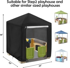 Outdoor Playhouse Cover for Step2 Playhouse,Waterproof Kids Play House Cover Dus