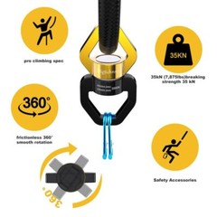 Swing Swivel, 35KN Safety Rotational Device, Swing Spinner for Web Tree Swing