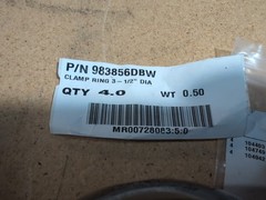 Miracle Playground Equipment Parts Brown 3 1/2″ Clam Rings 983856DBW 4pcs – NEW