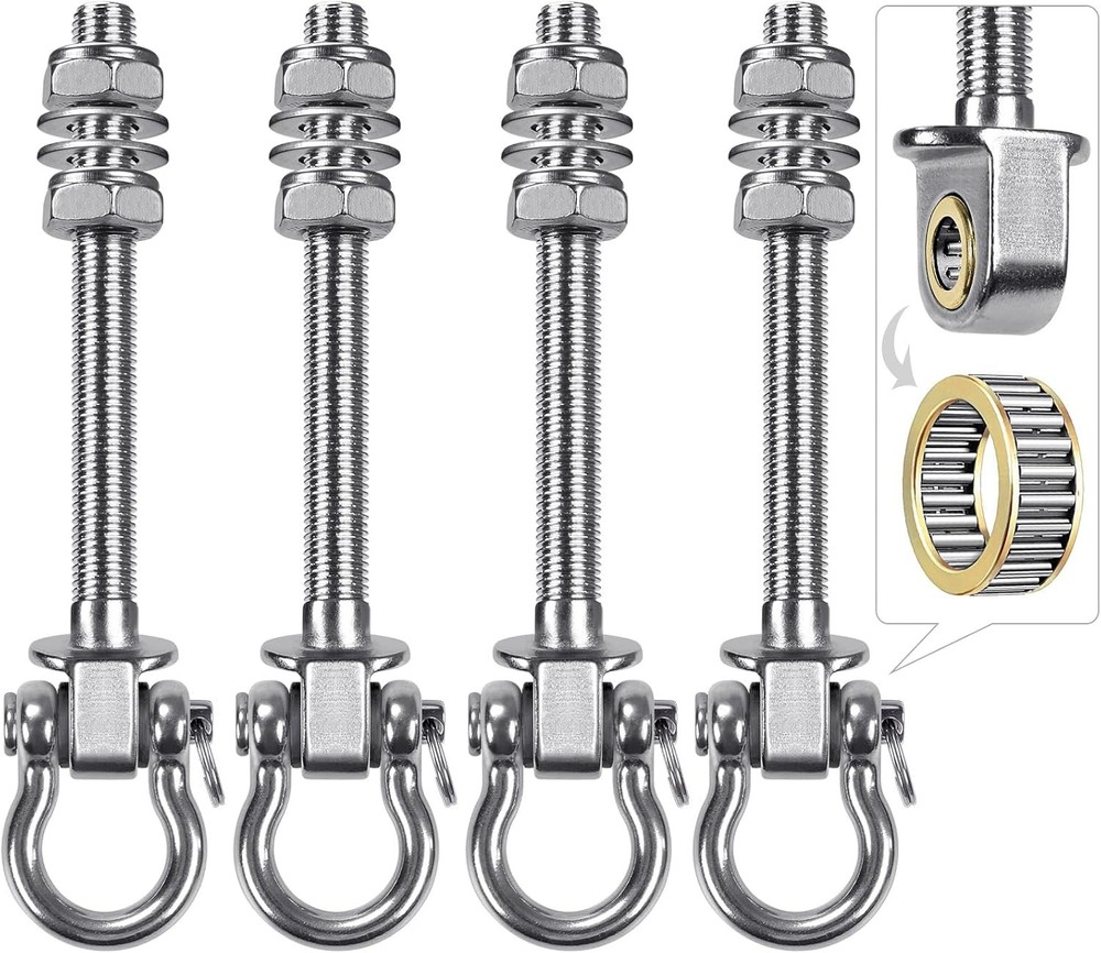 Heavy Duty Swing Hangers with Bearings – Set of 4 Stainless Steel 304 Hardware