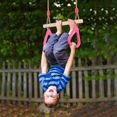 Sturdy Wooden Trapeze Swing Bar – Easy Install for Playgrounds & Backyards