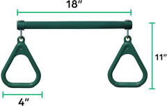 Swing Sets for Backyard, Monkey Bars & Swingset Accessories – Set Includes 18″ T