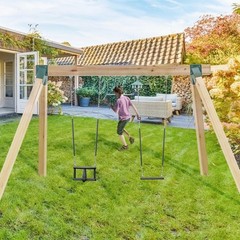 Heavy Duty A-Frame Swing Set Brackets, Carbon Steel DIY Kit for 4×4 & 4×6 Beams,