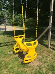 Swingset back to back glider swing, play set double glider,horse swing,PVC,54,GY